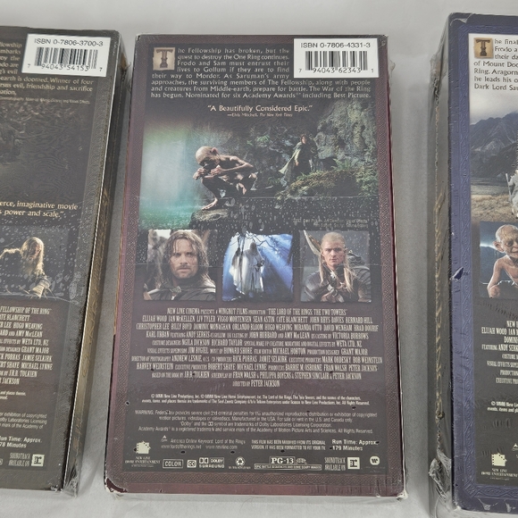 New factory sealed* VHS☆☆ Lord of the Rings trilogy♡ rare☆ collectable * - Picture 11 of 15